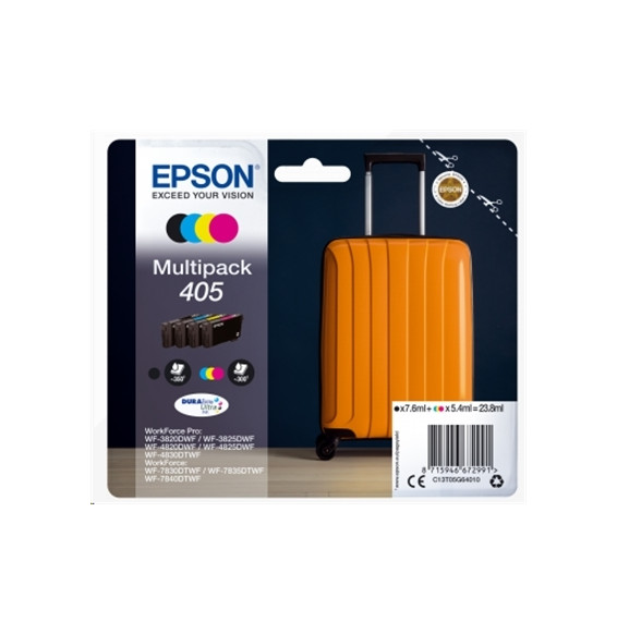  63.204 MULTIPACK EPSON 405 "TROLLEY" C13T05G64010 4 COLORS X WF-3820DWF 