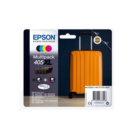  63.209 MULTIPACK EPSON 405XL "TROLLEY" C13T05H64020 4 FARBEN X WF-3820DW