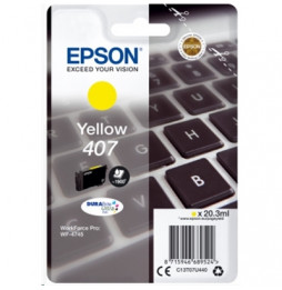  63.214 CARTUCCIA EPSON 407 "CLAVIER" C13T07U440 JAUNE X WF-4745DTWF 1.