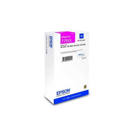  63.433 CARTUCCIA EPSON T7553 XL C13T755340 MAGENTA 4.000PG. X WF-8010DW/