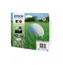  63.449 MULTIPACK EPSON 34XL "PALLINA DA GOLF" C13T34764010 4 COULEURS X WF