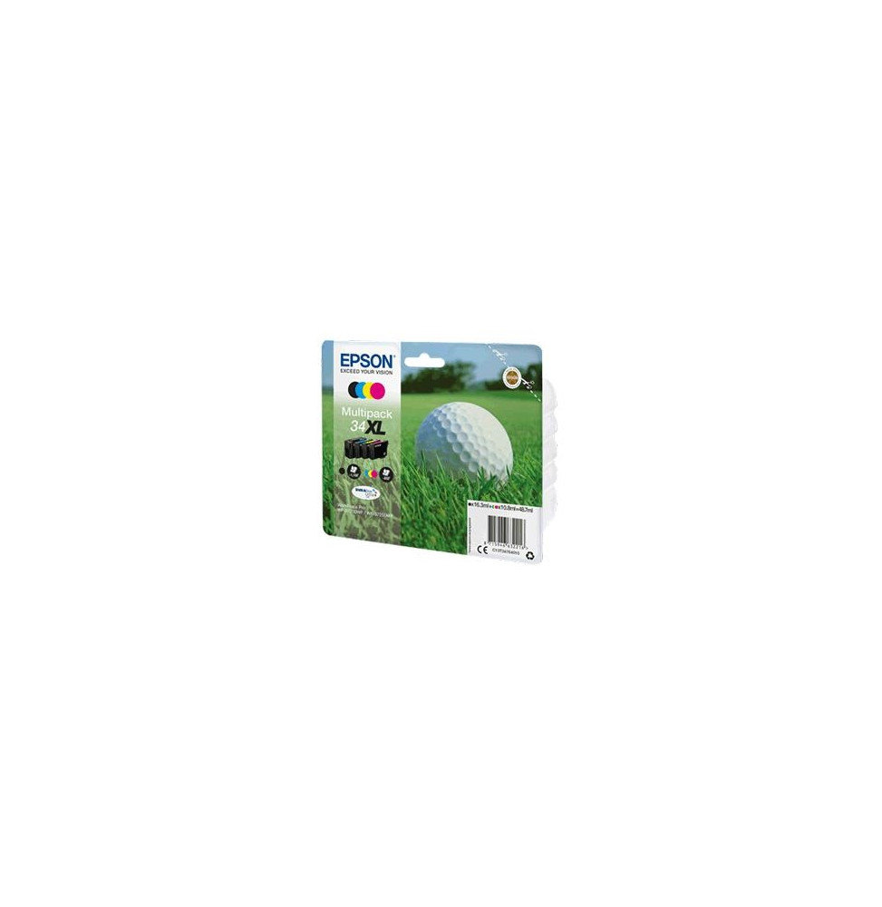  63.449 MULTIPACK EPSON 34XL "PALLINA DA GOLF" C13T34764010 4 COULEURS X WF