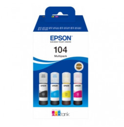  63.562 MULTIPACK EPSON FLACONI 104 C13T00P640 4COLORI PER ECOTANK ET-271