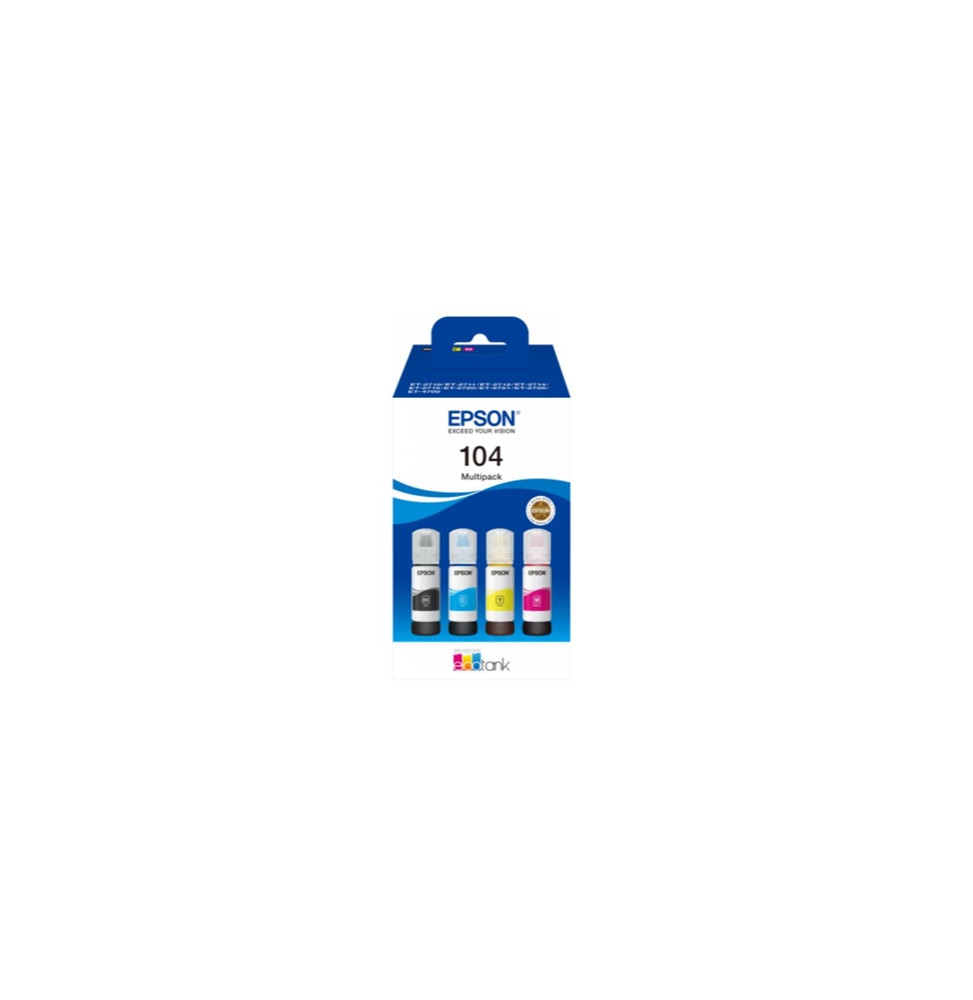  63.562 MULTIPACK EPSON FLACONI 104 C13T00P640 4FARBEN PER ECOTANK ET-271