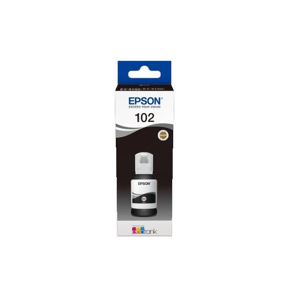  63.582 FLACONE EPSON 102 C13T03R140 NOIRE 127ML PER ECOTANK ET-2700 ET-27