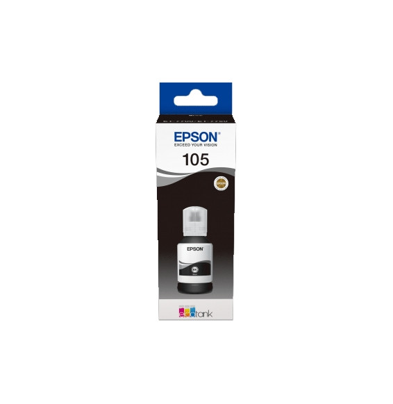  63.586 FLACONE EPSON 105 C13T00Q140 NERO 140ML PER ECOTANK ET-7700 ET-775