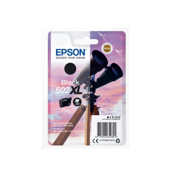  63.618 CARTUCCIA EPSON 502XL "BINOCOLO" C13T02W14010 BLACK ALTA CAPACITA 