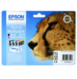  63.725 MULTIPACK EPSON "GHEPARDO" C13T07154010/12 1 SCHWARZ T071140 +3 COLO