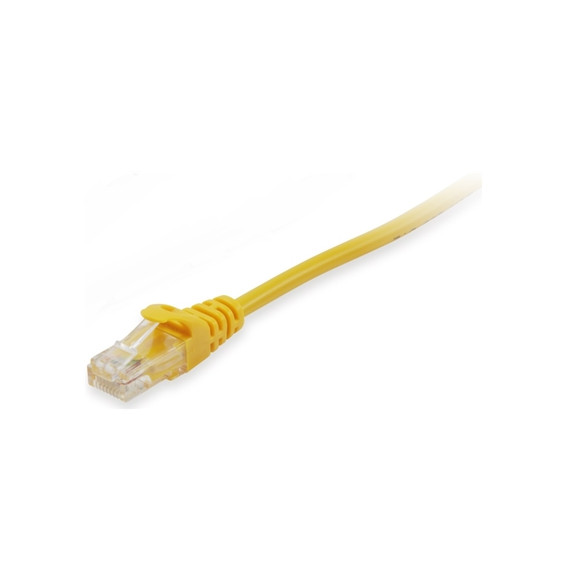  825467 CÂBLES ETHERNET CAT.5E-U/UTP JAUNE NON SCHERMATO 0.5MT EQUIP 825467 - 