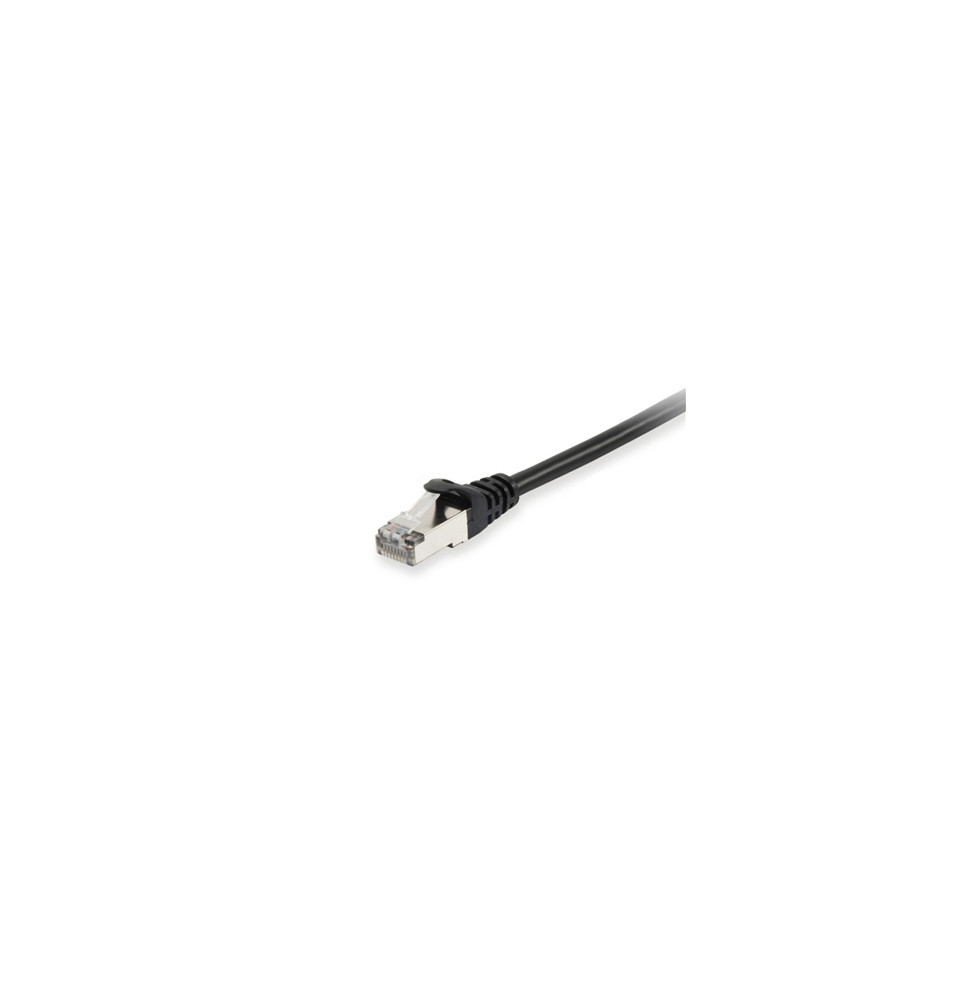  705914 NETWORK CABLE PATCH CAT.5E-SF/UTP CREDVER BLACK 0.5MT -  EQUIP 70591