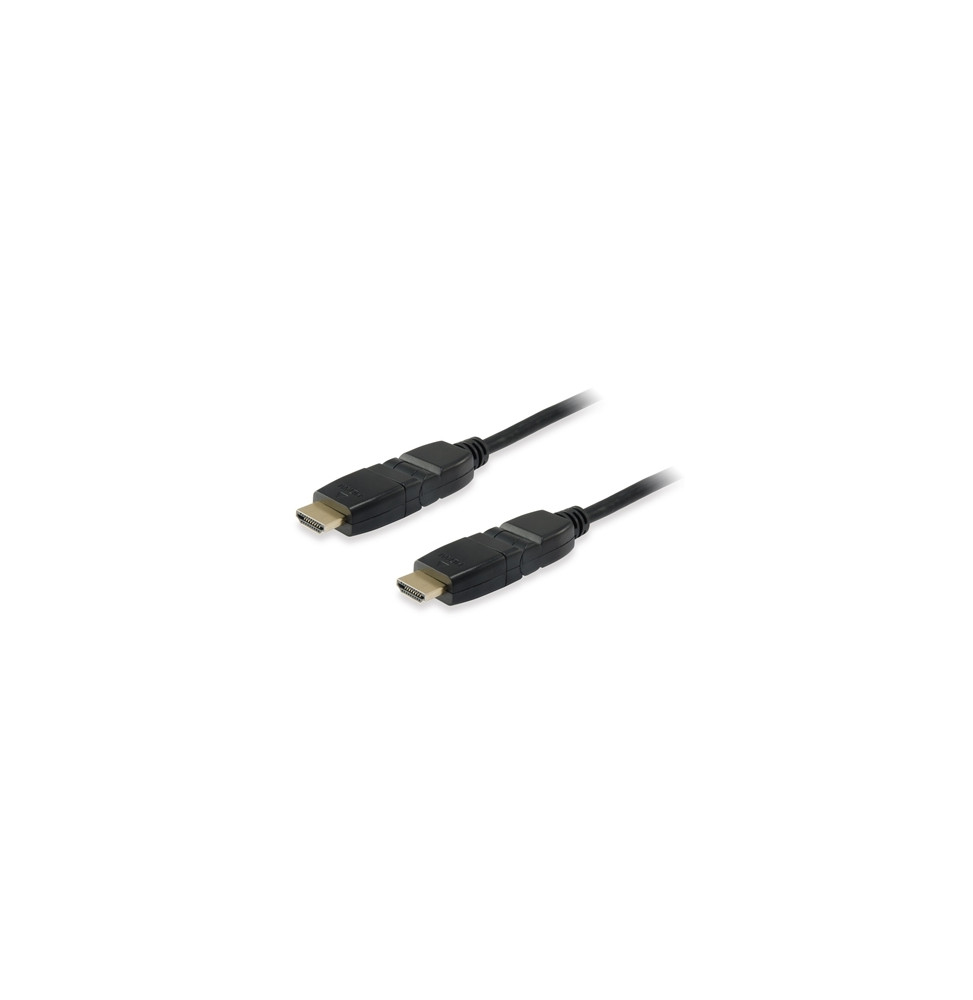  119365 CABLE HDMI 2.0 EQUIP 119365 5MT BLACK M/M - CON SPINA GIREVOLE 180 