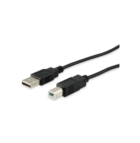  128860 CABLE USB2.0 1.8MT EQUIP 128860 BLACK A-B M/M- EAN 401586716469