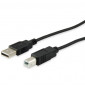  128860 CABLE USB2.0 1.8MT EQUIP 128860 BLACK A-B M/M- EAN 401586716469