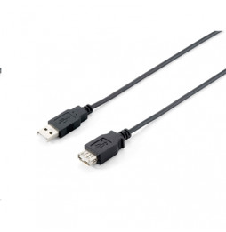  128852 KABEL USB2.0 5MT EQUIP 128852 SCHWARZ A-A M/F- EAN 401586716474