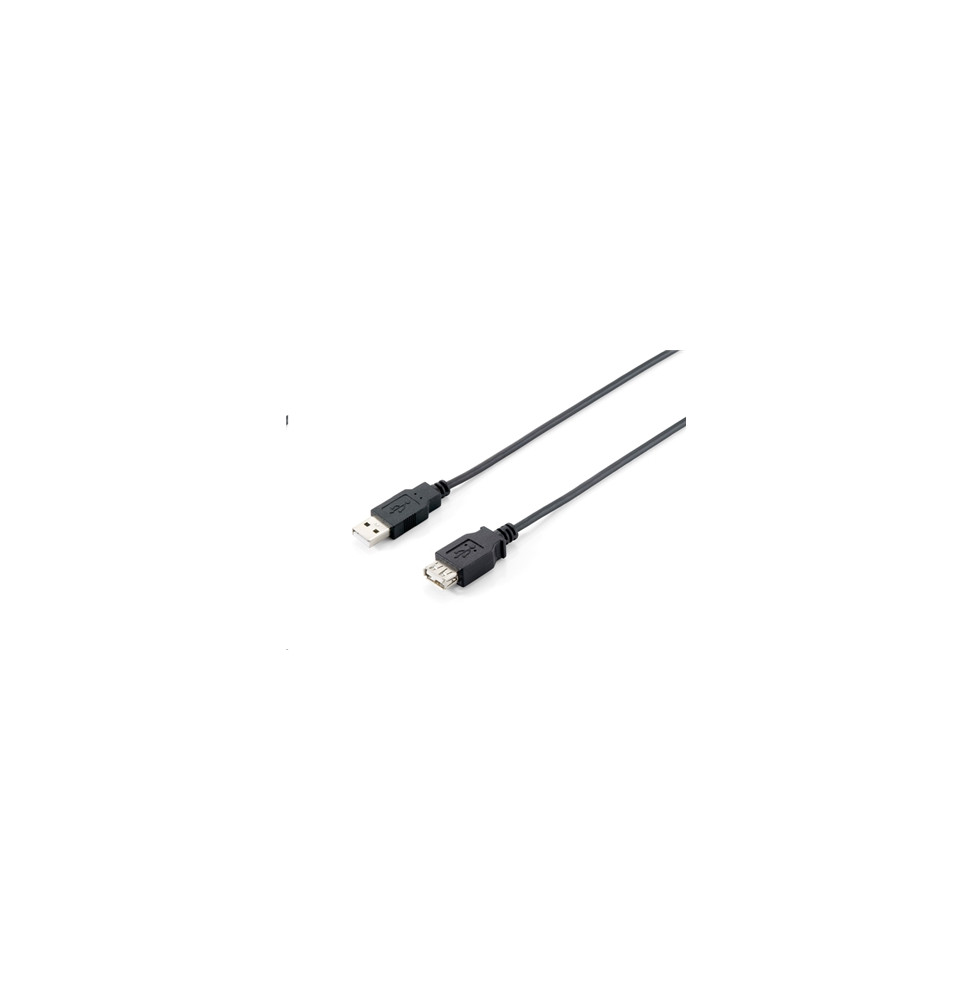  128852 KABEL USB2.0 5MT EQUIP 128852 SCHWARZ A-A M/F- EAN 401586716474