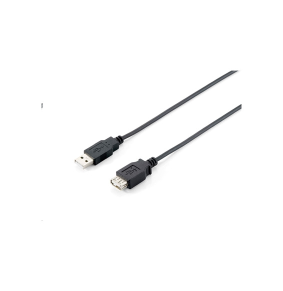  128852 CABLE USB2.0 5MT EQUIP 128852 BLACK A-A M/F- EAN 401586716474