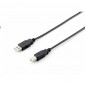  128862 KABEL USB2.0 5MT EQUIP 128862 SCHWARZ A-B M/M- EAN 401586716471