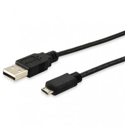  82.915 CÂBLE USB2.0 1,8MT EQUIP 128523 NOIRE A-M A MICROB - EAN 4015867142