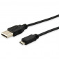  82.915 CAVO USB2.0 1,8MT EQUIP 128523 NERO A-M A MICROB - EAN 4015867142