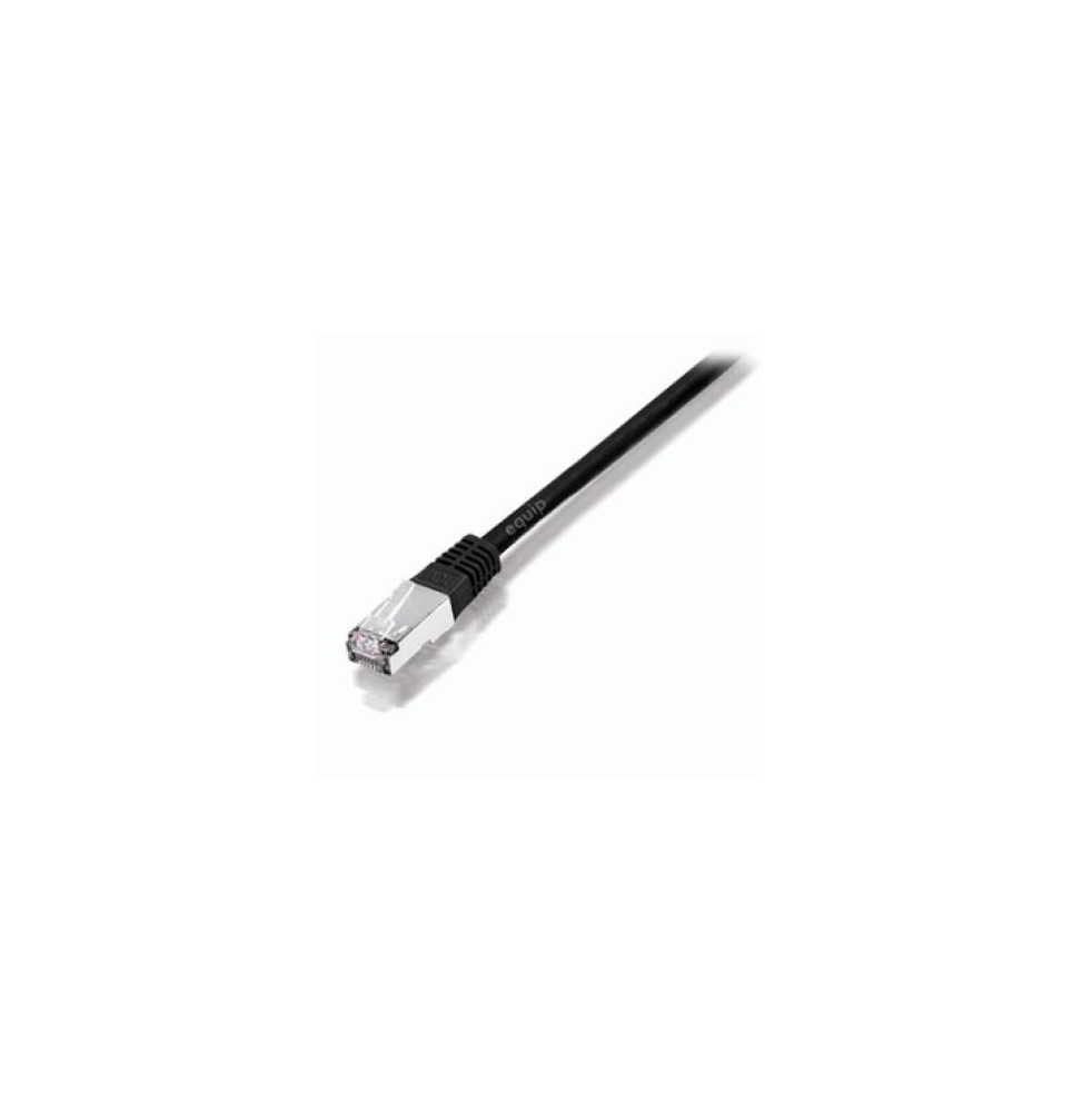  225917 CÂBLES ETHERNET CAT.5E-F/UTP NOIRE 0.5MT EQUIP 225917 - EAN 401586719816