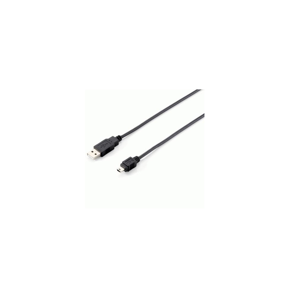  128521 CAVO USB2.0 MINI 5P M/M 1,8MT EQUIP 128521 NERO - EAN 401586710782