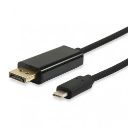  133467 CÂBLE ADATTATORE USB 1.8MT TYPE-C A DISPLAYPORT EQUIP 133467 NOIRE 