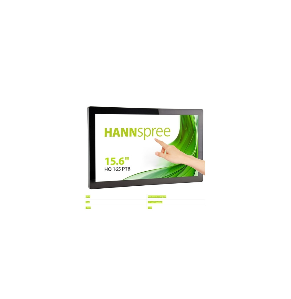  24.116 MONITOR OPEN FRAME M-TOUCH HANNSPREE LCD LED 15.6" WIDE HO165