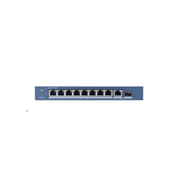  301801376 SWITCH 8P LAN GIGABIT HIKVISION DS-3E0510P-E 8P POE + 2P 