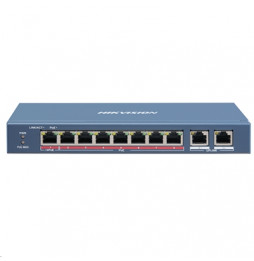  301801346 SWITCH 8P LAN 10/100M RJ45 POE + 2P GIGABIT RJ45 HIKVISIO