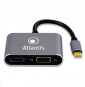  A04-TC_HDMI+VGA ADATTATORE TYPE-C A HDMI+VGA  ATLANTIS A04-