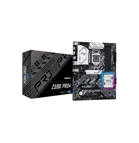  Z590 PRO4 MB ASROCK Z590 PRO4 Z590 LGA1200 4XDDR4DC-4800O.C. 2XPCIE4.0X1