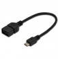  AK300309002S KABEL ADATTATORE OTG USB2.0 MICRO-B/A M/F 20CM DIGITU