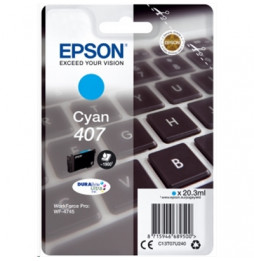  63.212 CARTUCCIA EPSON 407 "KEYBOARD" C13T07U240 CIANO X WF-4745DTWF 1.9