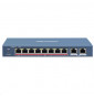  301801346 SWITCH 8P LAN 10/100M RJ45 POE + 2P GIGABIT RJ45 HIKVISIO