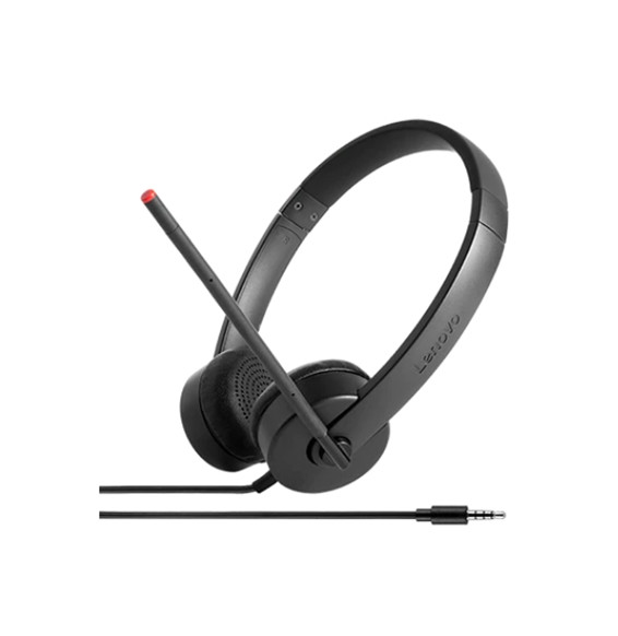  4XD0K25030 CUFFIE+MICROFONO LENOVO 4XD0K25030 ANALOGICHE BLACK KABEL 1,2