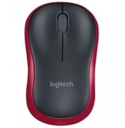  84.0545 MOUSE LOGITECH RETAIL M185 WIRELESS OTTICO BLACK/RED USB P/N 