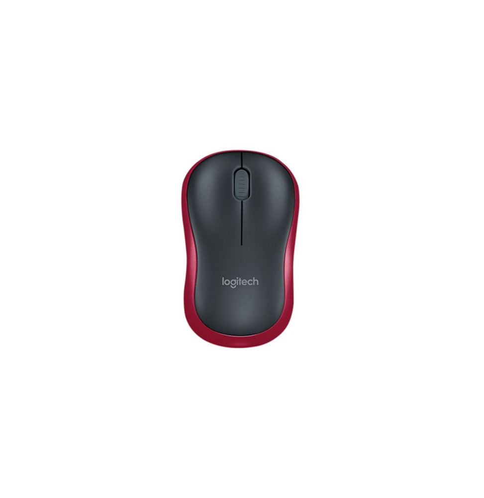  84.0545 MOUSE LOGITECH RETAIL M185 WIRELESS OTTICO BLACK/RED USB P/N 