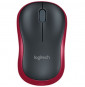  84.0545 MOUSE LOGITECH RETAIL M185 WIRELESS OTTICO BLACK/RED USB P/N 