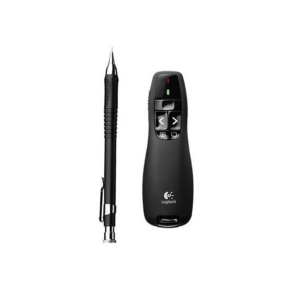  84.0796 PRESENTER LOGITECH RETAIL R400 WIRELESS LASER BLACK USB P/N 910-