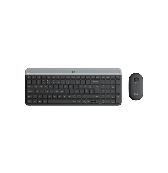  86.0368 TASTIERA+MOUSE LOGITECH RETAIL WIRELESS COMBO MK470 SLIM NERA U