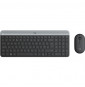  86.0368 TASTIERA+MOUSE LOGITECH RETAIL WIRELESS COMBO MK470 SLIM NERA U