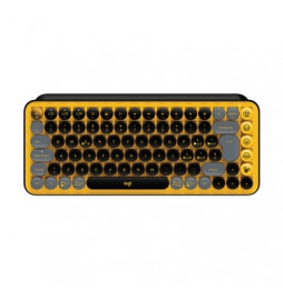  86.1701 TASTATUR LOGITECH RETAIL POP KEYS BLAST YELLOW WIRELESS BLUETOO