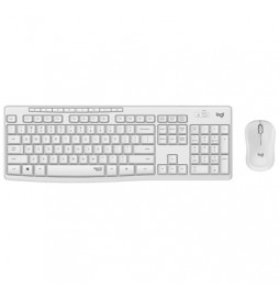  86.1705 TASTATUR+MOUSE WIRELESS LOGITECH RETAIL MK295 USB SILENT BIANCA