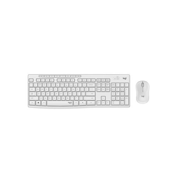  86.1705 CLAVIER+MOUSE WIRELESS LOGITECH RETAIL MK295 USB SILENT BIANCA