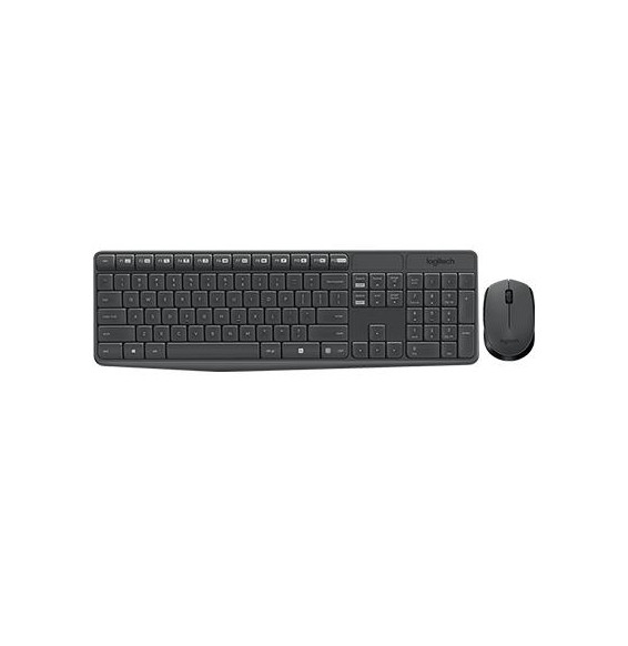  86.224 KEYBOARD+MOUSE WIRELESS LOGITECH RETAIL MK235 USB BLACK P/N 920-0