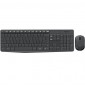  86.224 KEYBOARD+MOUSE WIRELESS LOGITECH RETAIL MK235 USB BLACK P/N 920-0