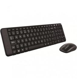  86.406 KEYBOARD+MOUSE WIRELESS LOGITECH RETAIL MK220 USB BLACK P/N 920-0