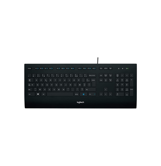  86.646 CLAVIER LOGITECH K280E MULTIMEDIALE USB BLACK APPOGGIO-POLSI 