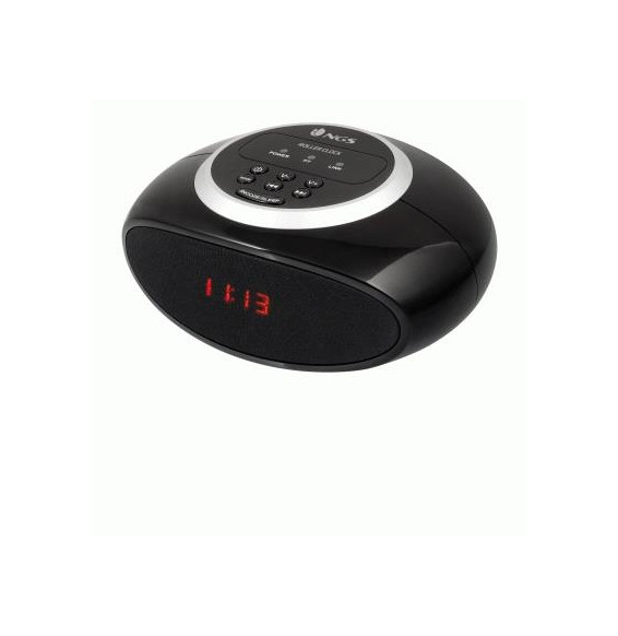  46.412 RADIO SVEGLIA NGS  ROLLERCLOCK BLUETOOTH RADIO FM BLACK 843654