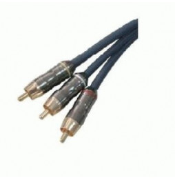  82.0023 CAVO AUDIO VIDEO 3XRCA PREMIUM M/M 1MT NILOX 07NXVA01RP201 NE